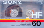 Compact Cassette Sony HF 60 Type I Normal 1986 Europe