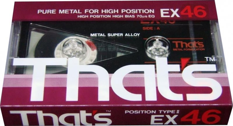 Compact Cassette Thats EX 46 Type II Chrome 1987 Europe
