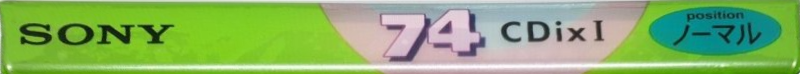 Compact Cassette Sony CDix I 74 "C-74CDX1H" Type I Normal 2000 Japan