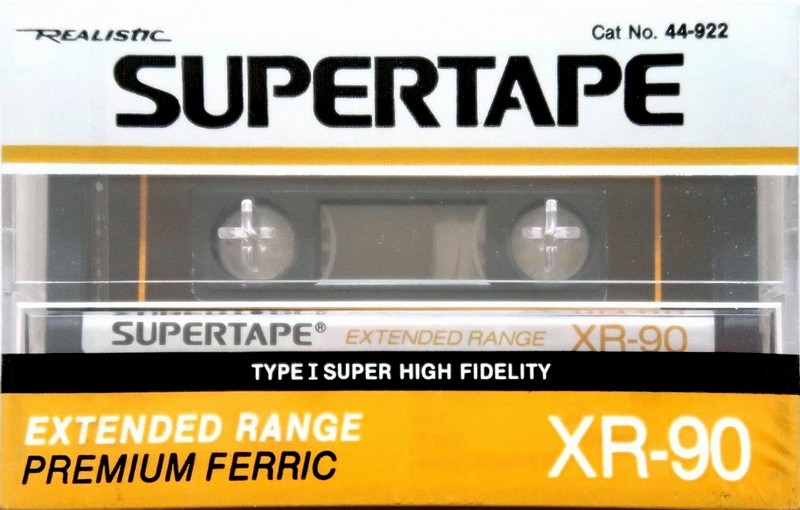 Compact Cassette SUPERTAPE XR 90 "44-922" Type I Normal 1988 Australia