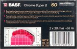 Compact Cassette BASF Chrome Super II 60 Type II Chrome 1988 Europe