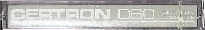 Compact Cassette Certron D 60 Type I Normal 1976 USA