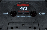 Compact Cassette Quantegy 472 10 Type II Chrome 1996 USA