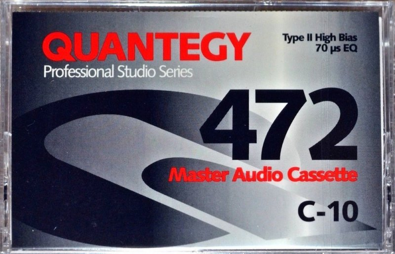 Compact Cassette Quantegy 472 10 Type II Chrome 1996 USA