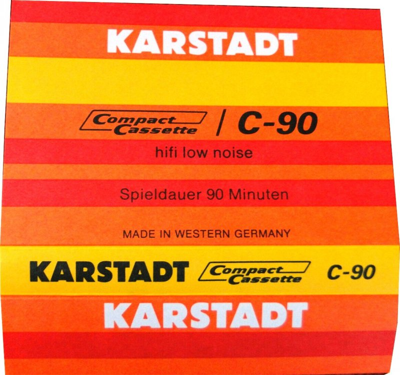 Compact Cassette Karstadt 90 Type I Normal 1971 Germany