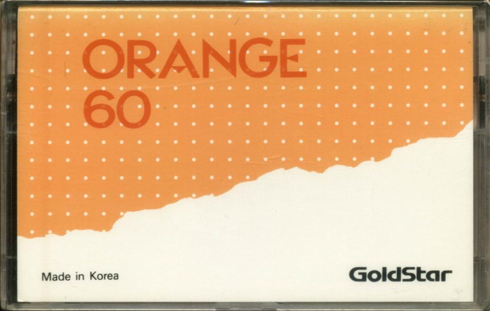 Compact Cassette Goldstar 60 "Orange" Type I Normal 1987 South Korea
