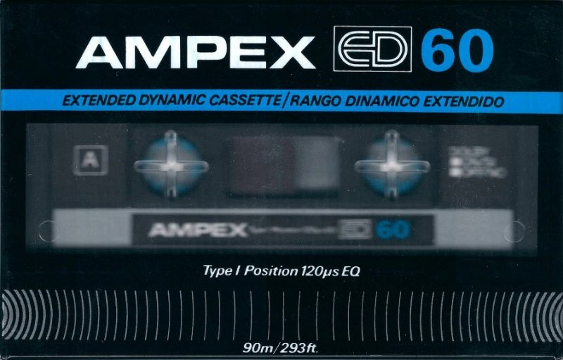Compact Cassette Ampex ED 60 Type I Normal Mexico