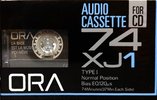 Compact Cassette Ora XJ 74 "C-74XJ1" Type I Normal 1992 Japan