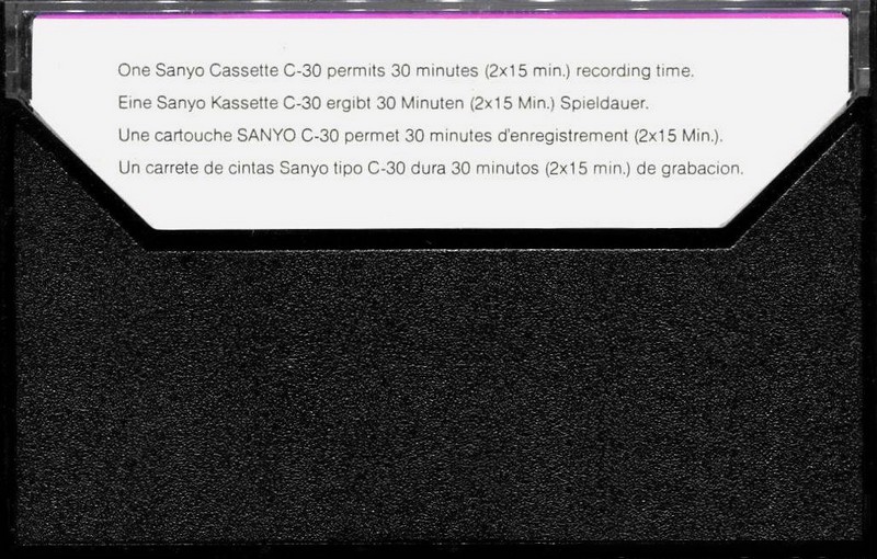 Compact Cassette Sanyo D 30 Type I Normal 1980 Europe