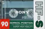 Compact Cassette Sony HF-S 90 Type I Normal 1989 Japan