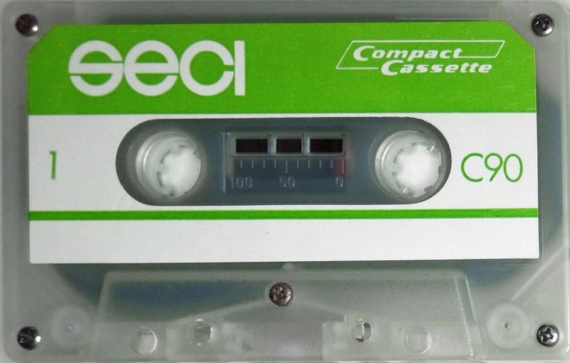 Compact Cassette Seci 90 "transparent" Type I Normal 1977 Europe