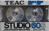 Compact Cassette Teac STUDIO 60 "/60S" Type IV Metal 1984 Japan