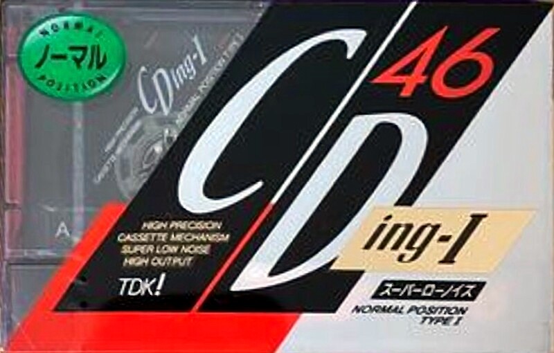 Compact Cassette TDK CDing 1 46 "CDING1-46M" Type I Normal 1990 Japan