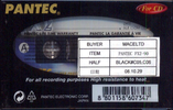 Compact Cassette Pantec 60 "FX 2" Type I Normal South Korea