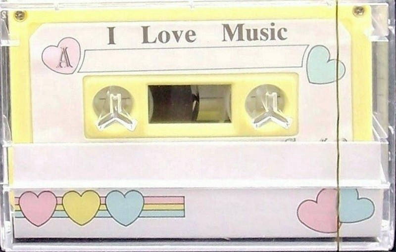 Compact Cassette Creative I Love Music 46 "Yellow" Type I Normal 1986 South Korea
