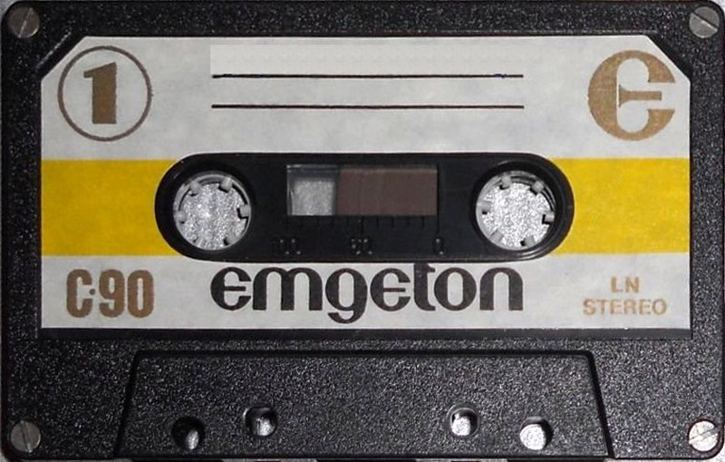 Compact Cassette Emgeton LN Stereo 90 Type I Normal 1980 Czechoslovakia