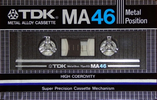 Compact Cassette TDK MA 46 Type IV Metal 1982 Japan