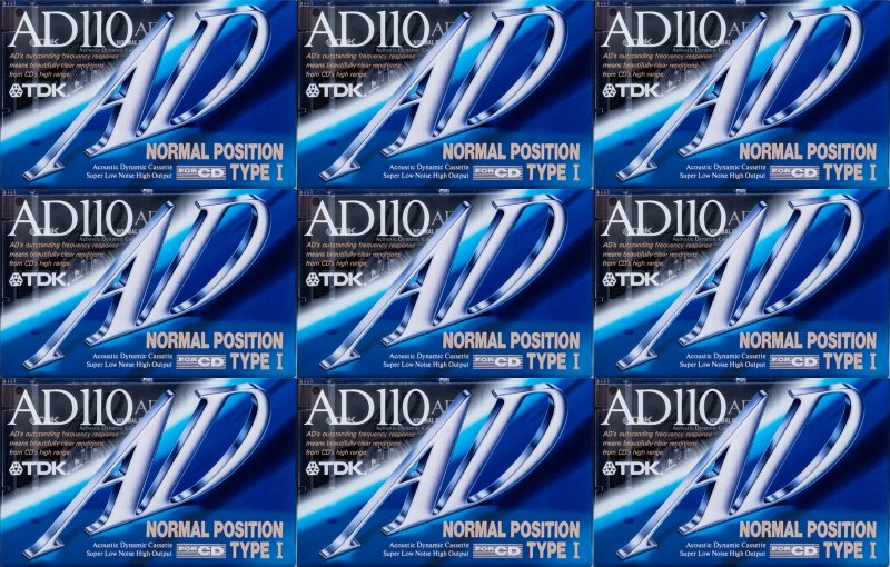 Compact Cassette TDK AD 110 "AD-110A" Type I Normal 1992 Japan