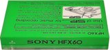 Compact Cassette Sony HFX 60 Type I Normal 1978 North America
