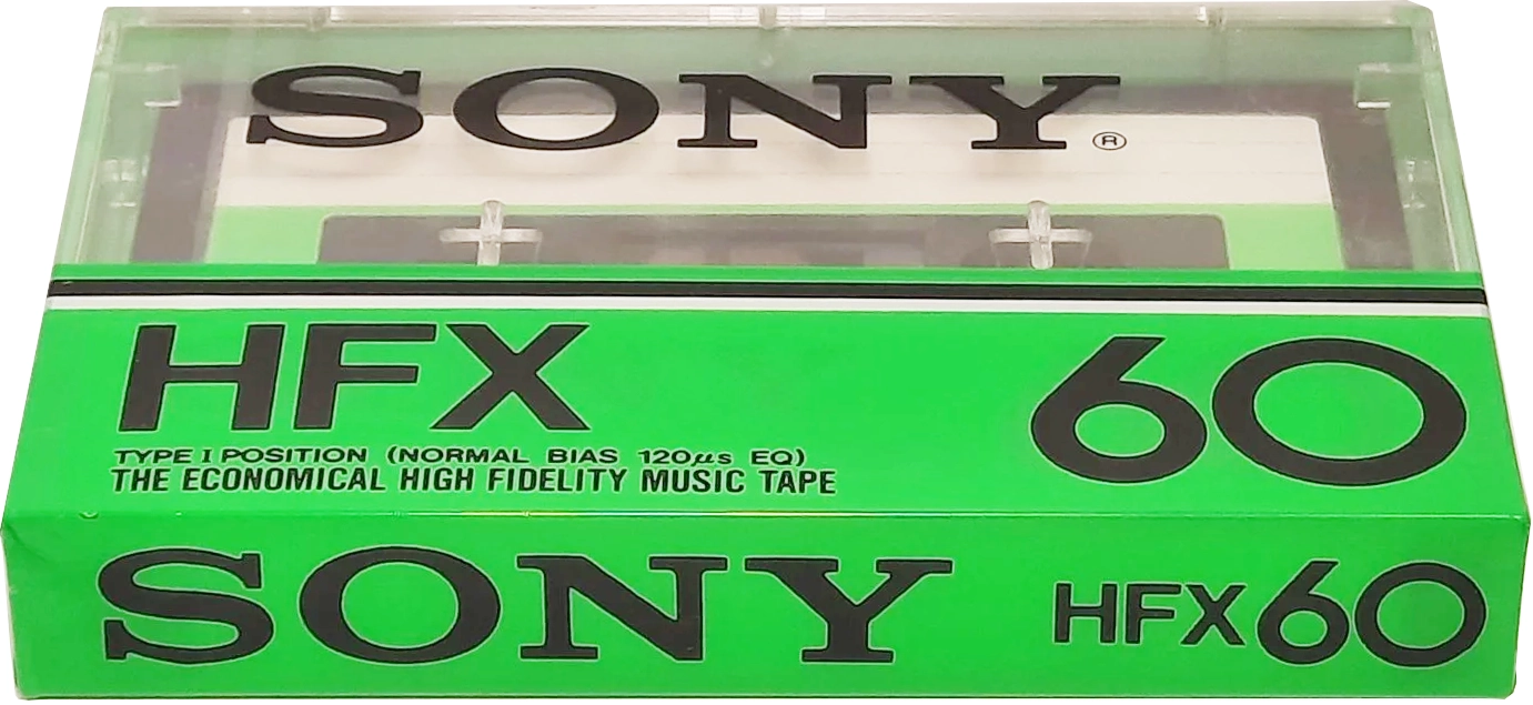 Compact Cassette Sony HFX 60 Type I Normal 1978 North America