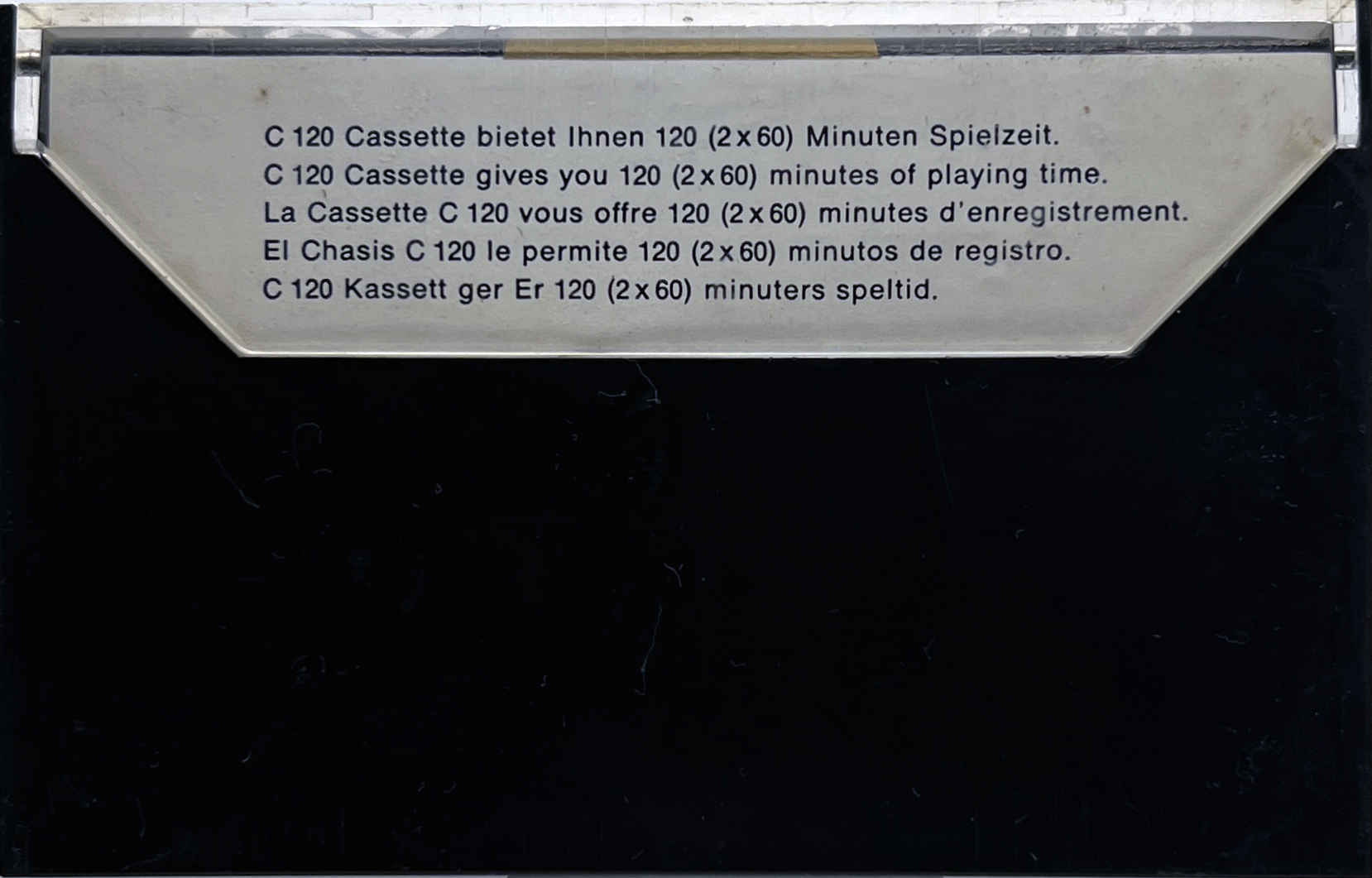 Compact Cassette VOX 120 Type I Normal 1975 Europe