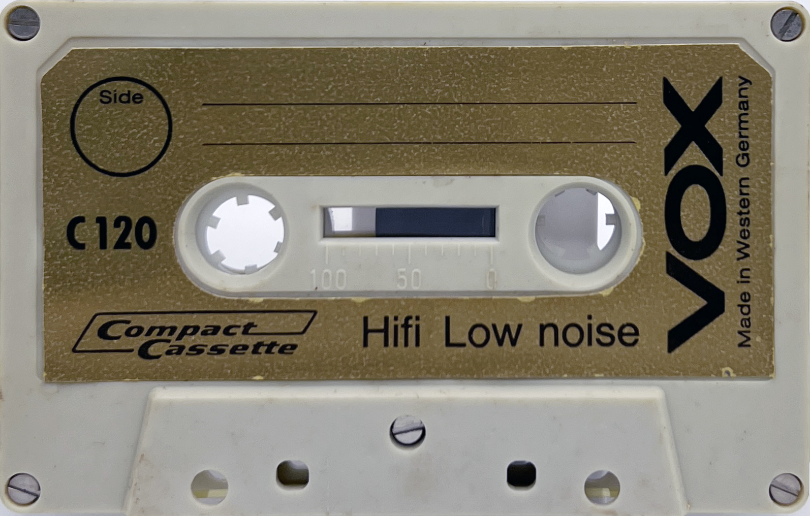 Compact Cassette VOX 120 Type I Normal 1975 Europe