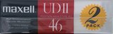 2 pack Maxell UDII / UD2 46 Type II Chrome 1988 Japan