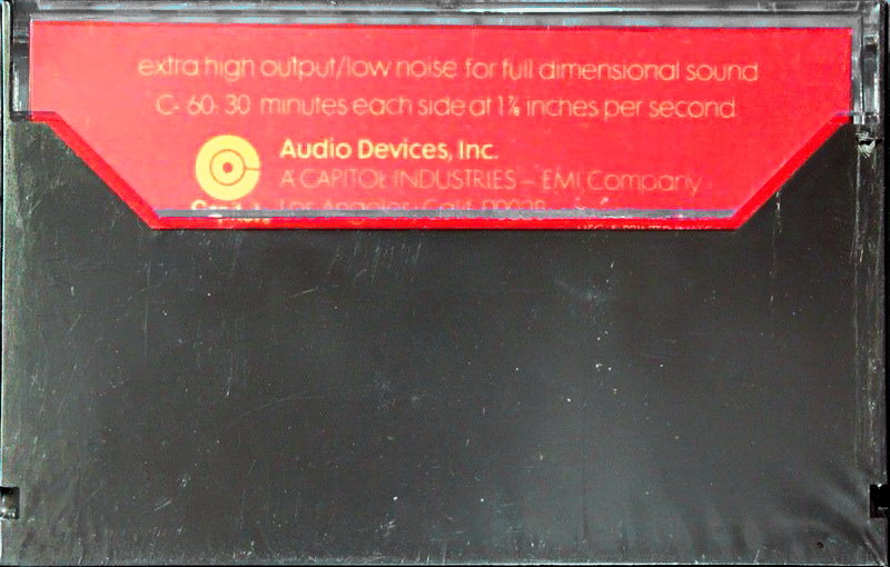 Compact Cassette Capitol The Music Tape 60 Type I Normal 1979 USA