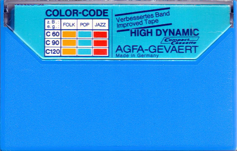 Compact Cassette AGFA SUPER COLOR 90 Type I Normal 1975 Europe