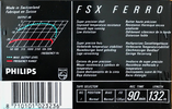 Compact Cassette Philips FSX 90 Type I Normal 1987 Europe