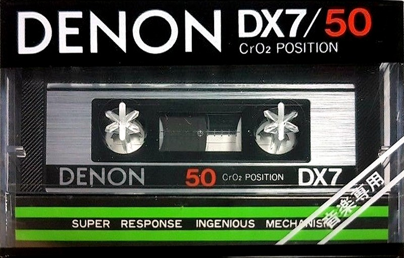 Compact Cassette Denon DX7 50 Type II Chrome 1981 Japan
