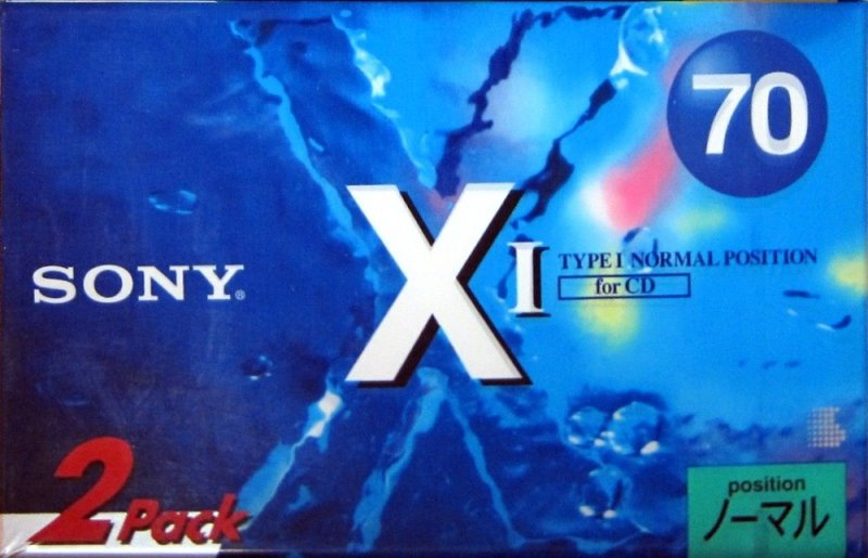 2 pack Sony XI 70 "2C-70X1B" Type I Normal 1994 Japan