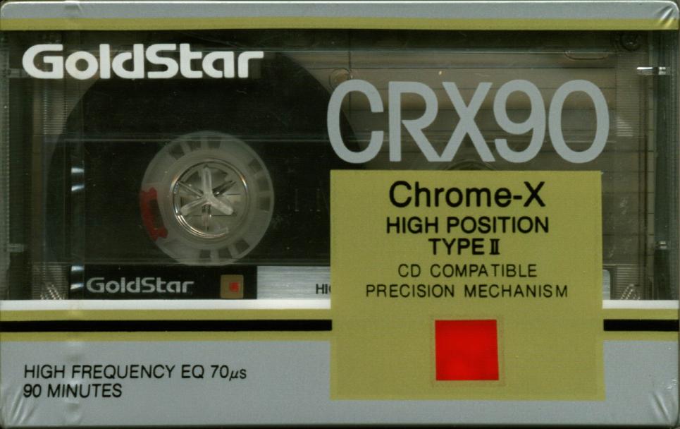 Compact Cassette Goldstar CRX 90 Type II Chrome 1990 USA