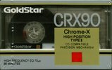 Compact Cassette Goldstar CRX 90 Type II Chrome 1990 USA