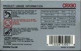 Compact Cassette Goldstar CRX 90 Type II Chrome 1990 USA