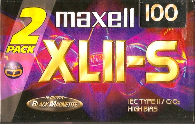 2 pack Maxell XLII-S 100 Type II Chrome 1998 England