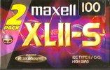 2 pack Maxell XLII-S 100 Type II Chrome 1998 England
