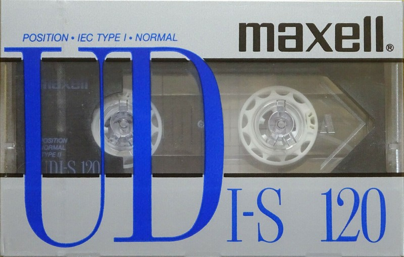 Compact Cassette Maxell UDI-S 120 Type I Normal 1986 Europe