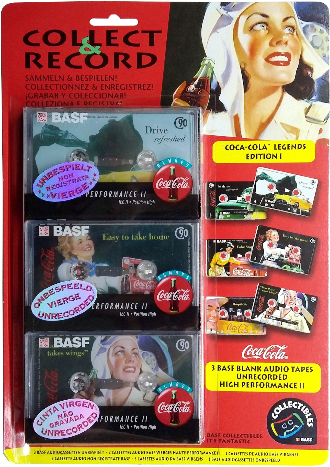 Blister BASF High Performance II 90 "Legends Edition I" Type II Chrome 1996 Europe