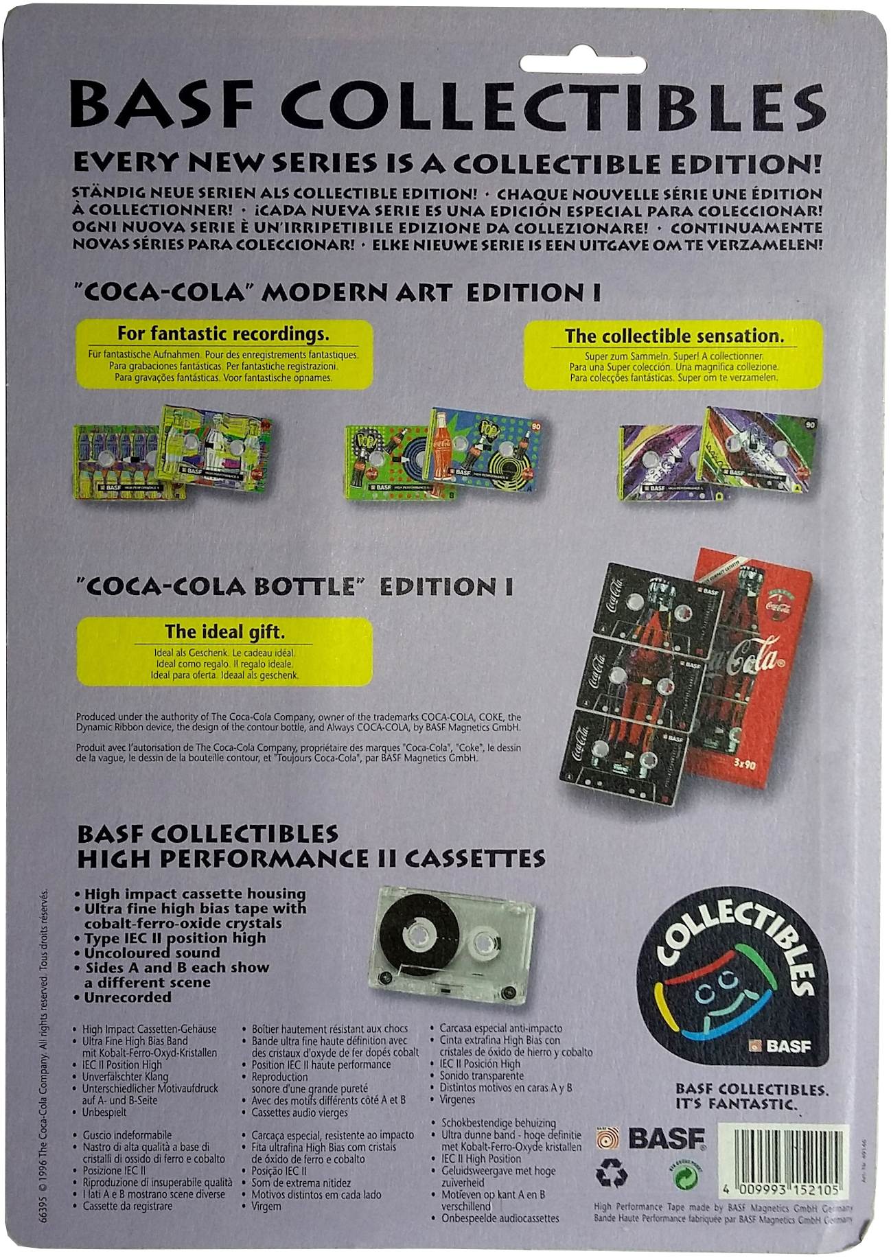 Blister BASF High Performance II 90 "Legends Edition I" Type II Chrome 1996 Europe