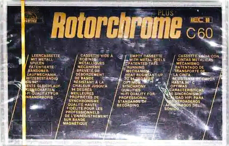 Compact Cassette MCP Rotorchrome 60 Type II Chrome 1984 Europe
