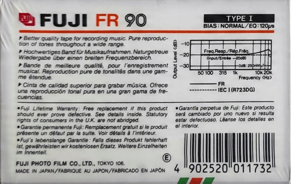 2 pack Fuji FR 90 Type I Normal 1985 Europe