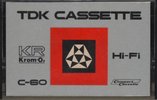 Compact Cassette TDK KR Krom 60 "Krom O2" Type II Chrome 1971 Japan