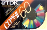 Compact Cassette TDK CDing 2 60 "CDING2-60EB" Type II Chrome 1997 Europe