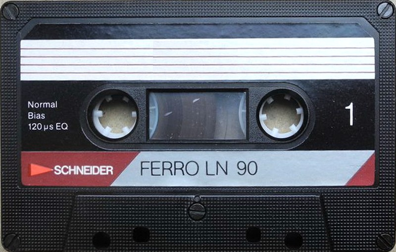 Compact Cassette Schneider Ferro LN 90 Type I Normal 1985 Europe