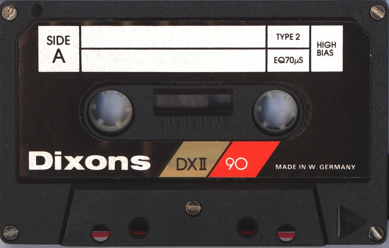 Compact Cassette Dixons DX II 90 Type II Chrome 1979 UK