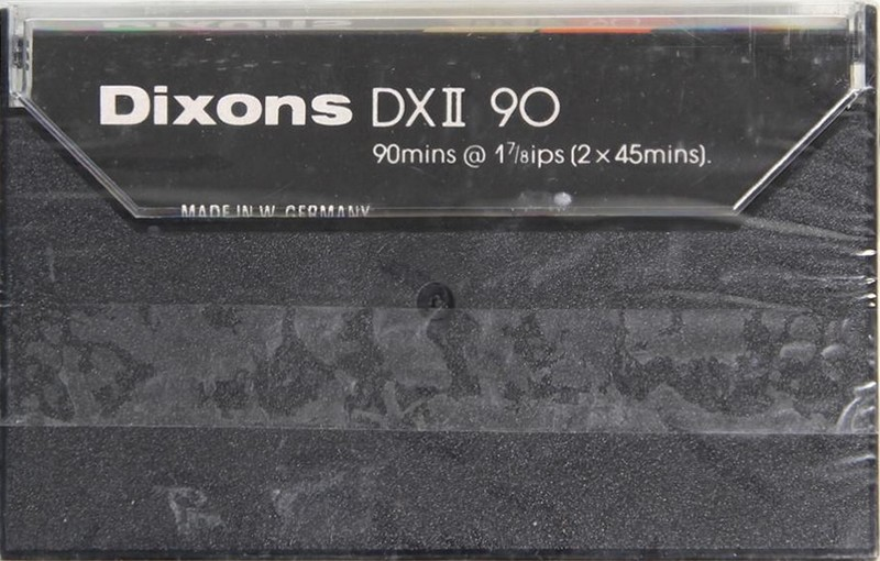 Compact Cassette Dixons DX II 90 Type II Chrome 1979 UK