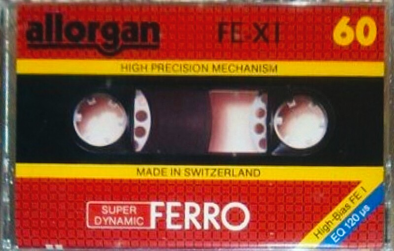 Compact Cassette Allorgan FE XI 60 Type I Normal 1987 Europe