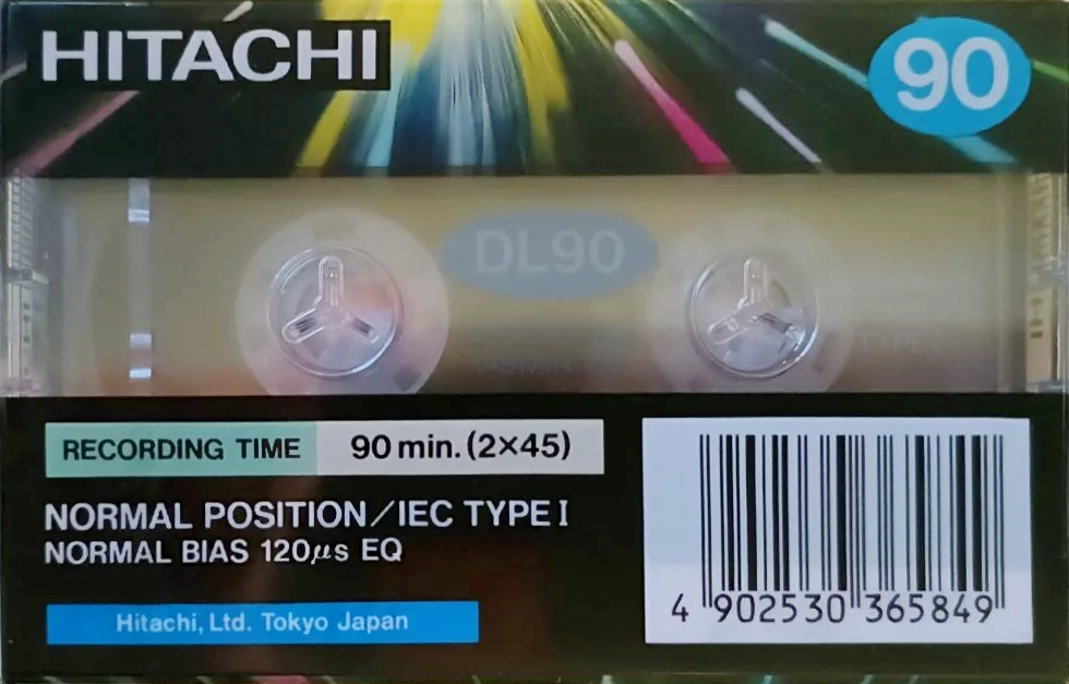 Compact Cassette Hitachi DL 90 Type I Normal 1993 Europe