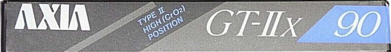Compact Cassette AXIA GT-IIx 90 Type II Chrome 1988 Japan